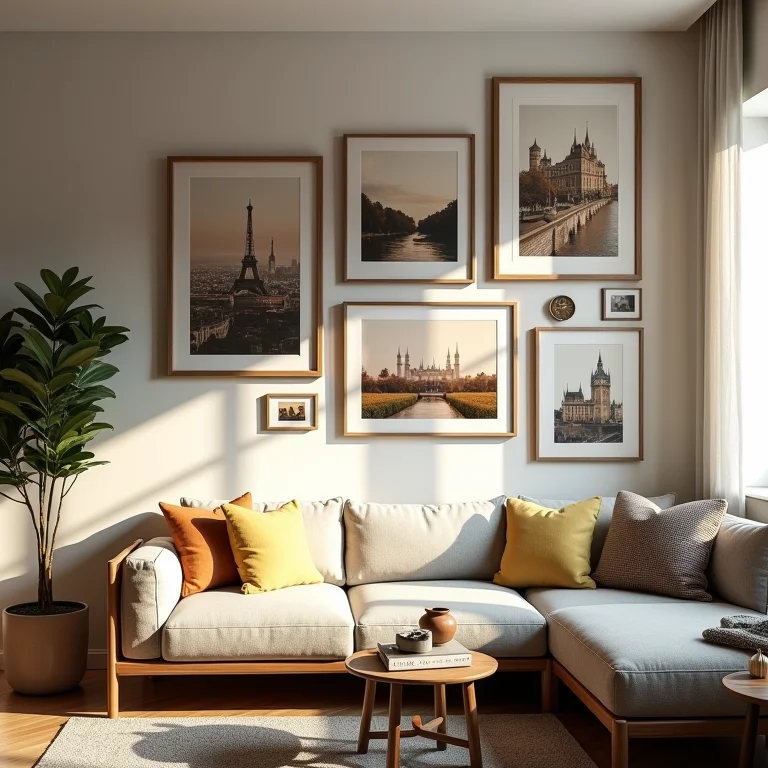 Gallery wall com toques pessoais e estilo único