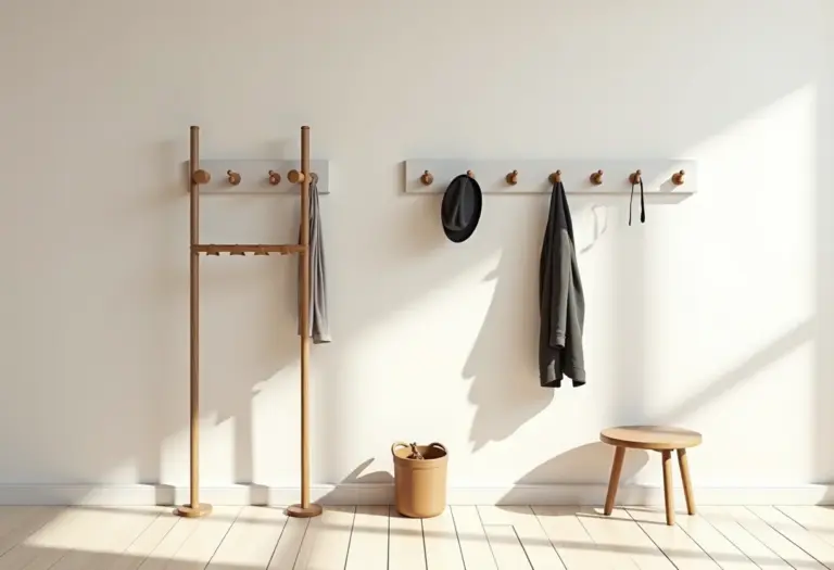 Hall de entrada decorado com diversos modelos de mancebos.