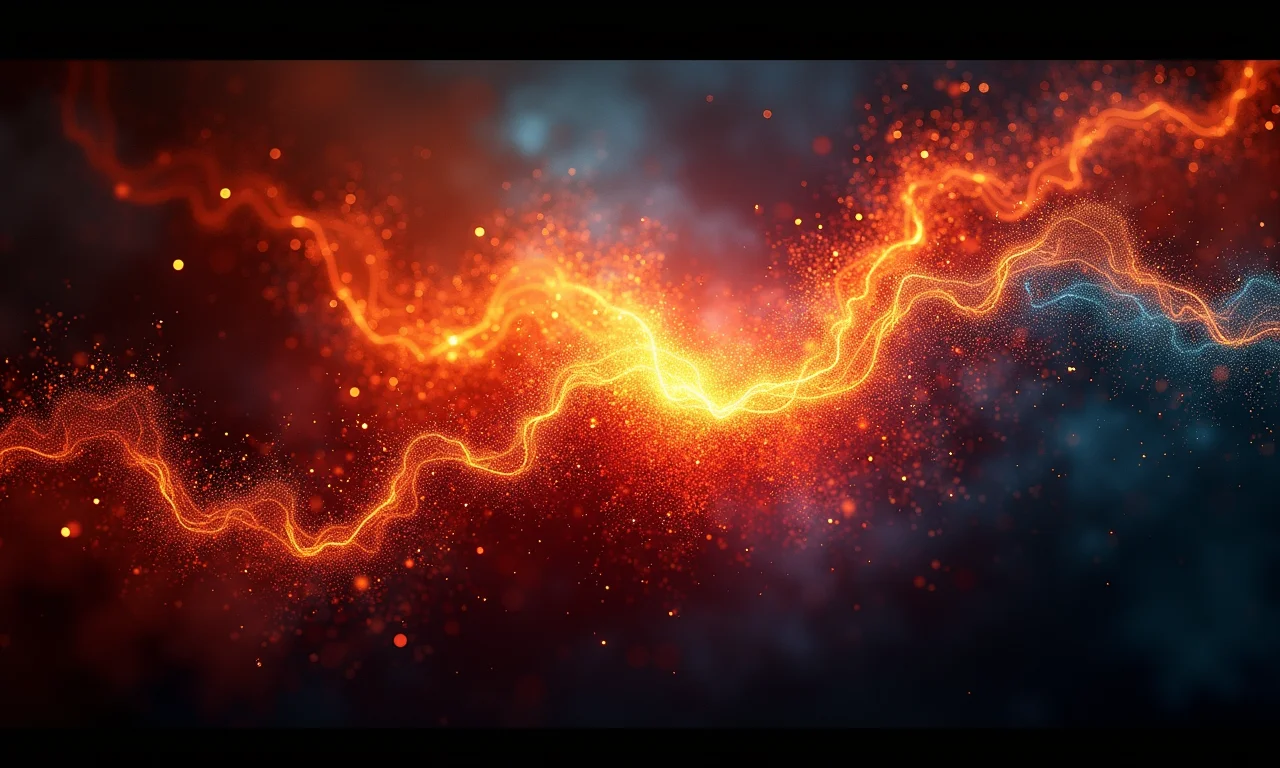 Iluminação destacando quadros abstratos, detalhes.