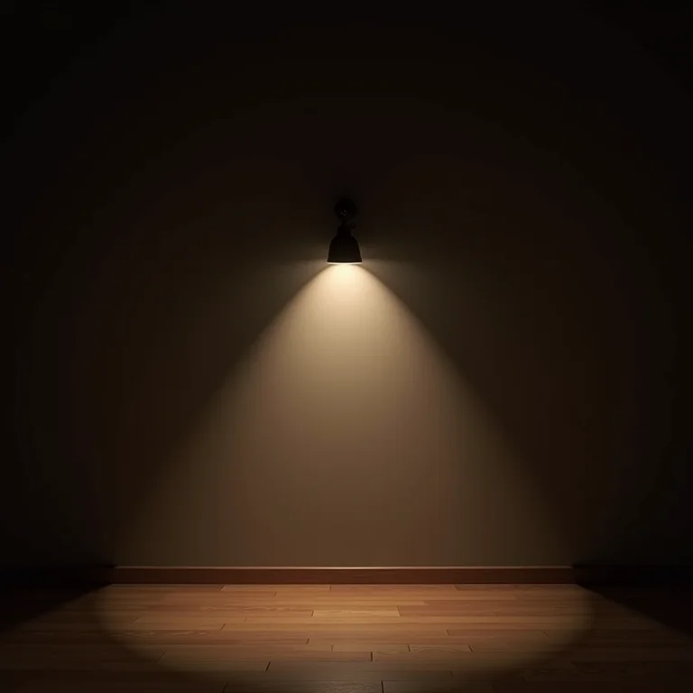 Iluminação inadequada em um espaço decorado.