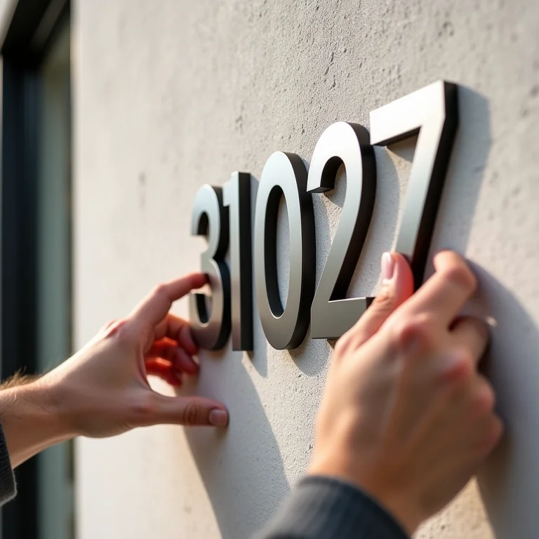 Instalando número de inox: guia passo a passo.