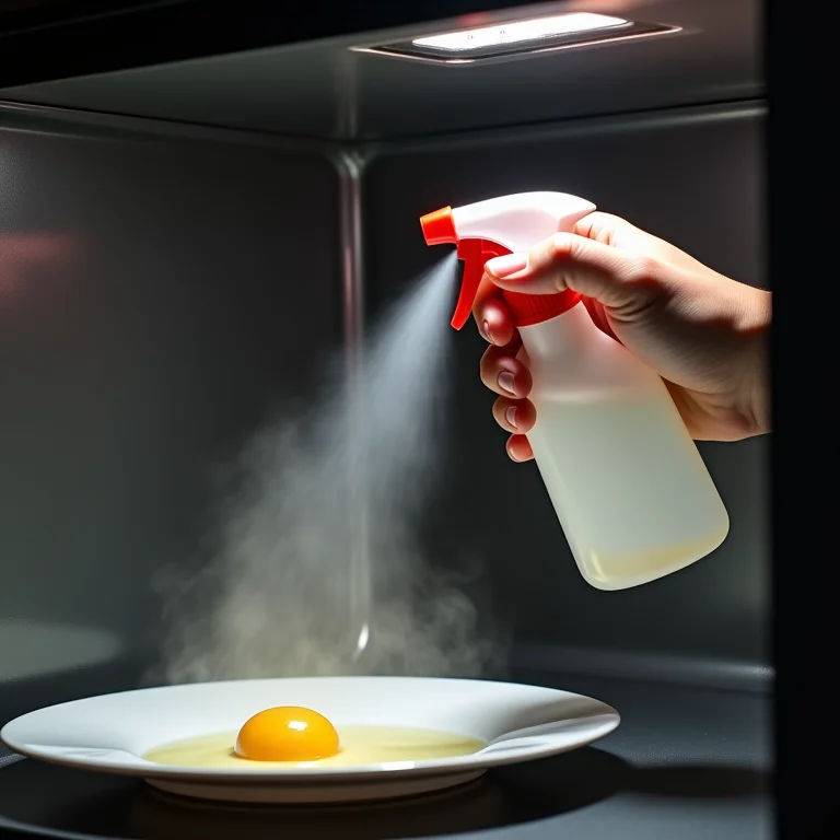 Limpando o micro-ondas com vinagre