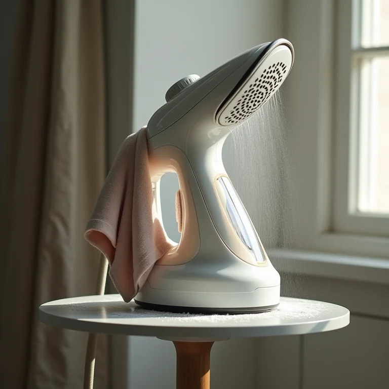 Limpeza externa do vaporizador de roupas