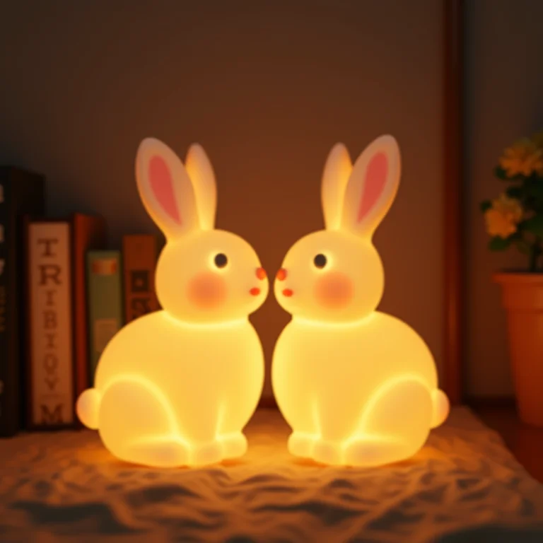 Luminárias de coelhinho para decoração de Páscoa