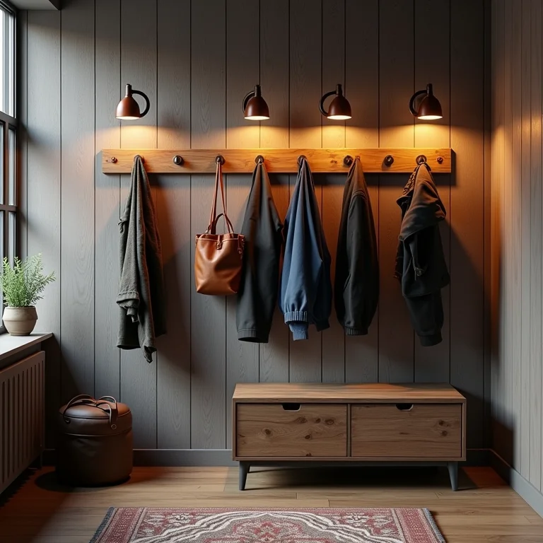 Mancebo industrial em um loft urbano.