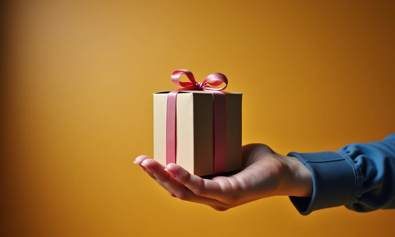 Mão resistindo a comprar produto com embalagem atraente no supermercado.