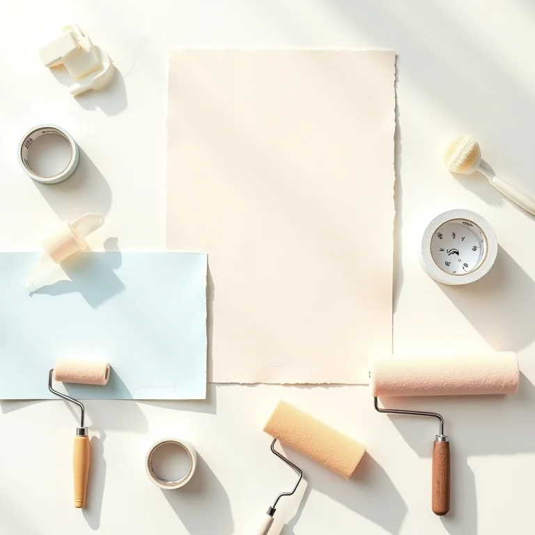 Materiais essenciais para aplicação de stencil.