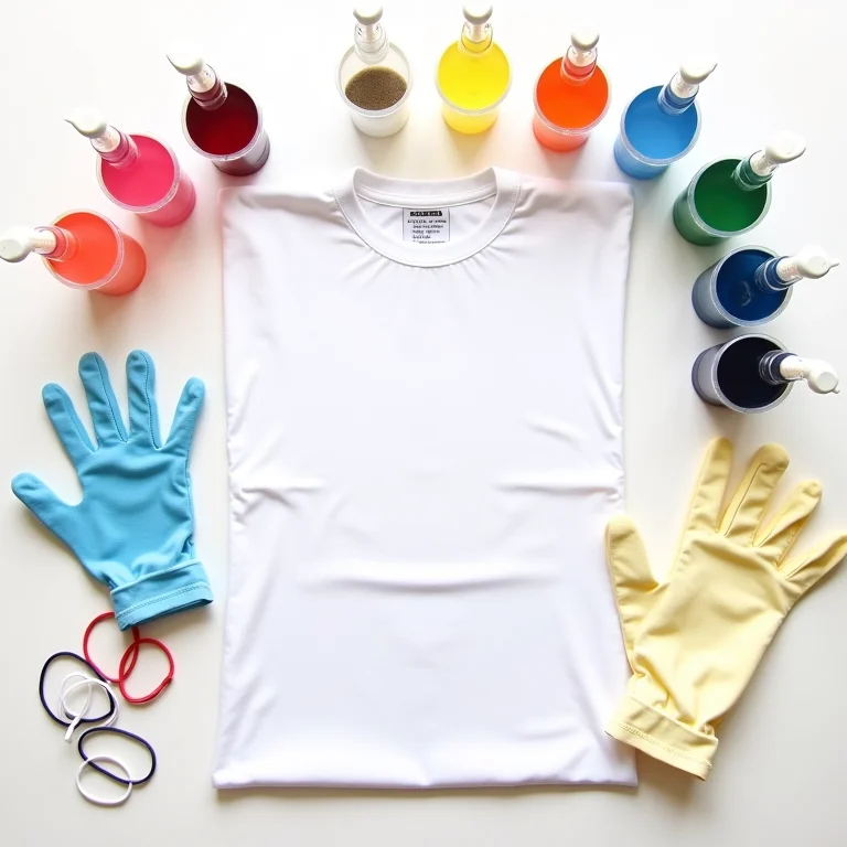 Materiais necessários para tie-dye