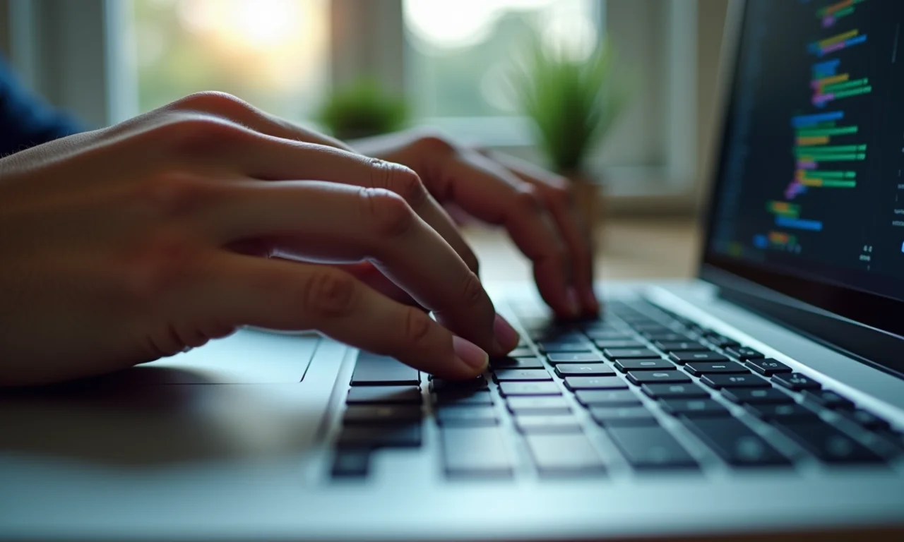 Nomeando arquivos de forma clara no laptop.