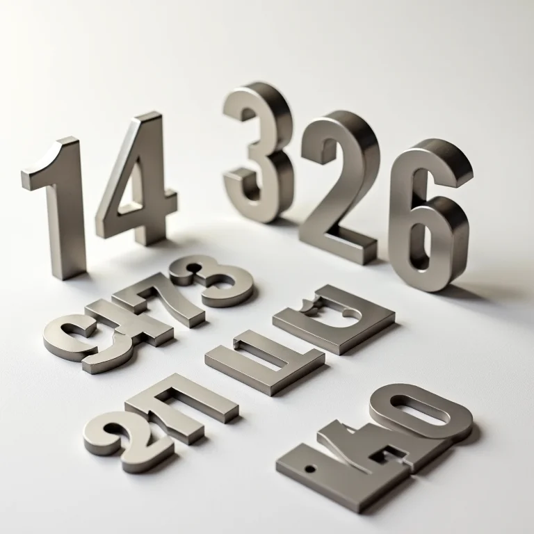 Números de casa em inox: design e estilos variados.