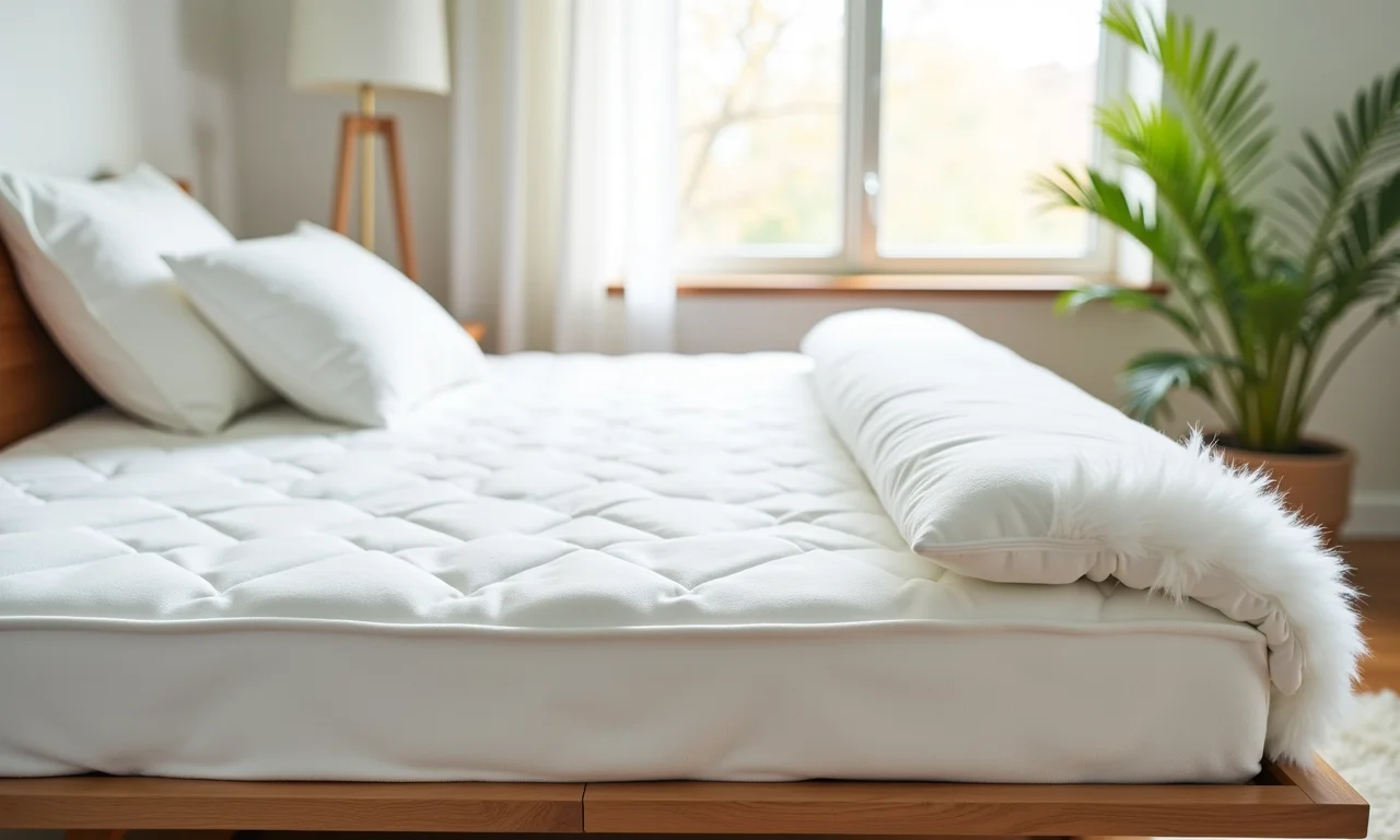 Opções de enchimento para futon: algodão, espuma, penas.