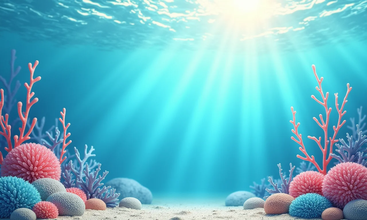 Opções de papel de parede com tema oceânico para quarto de menina.