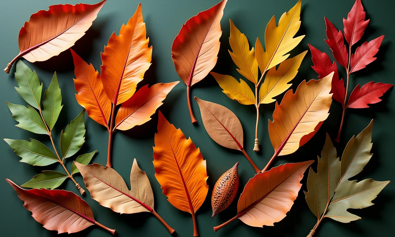 Outras ideias criativas com folhas secas.