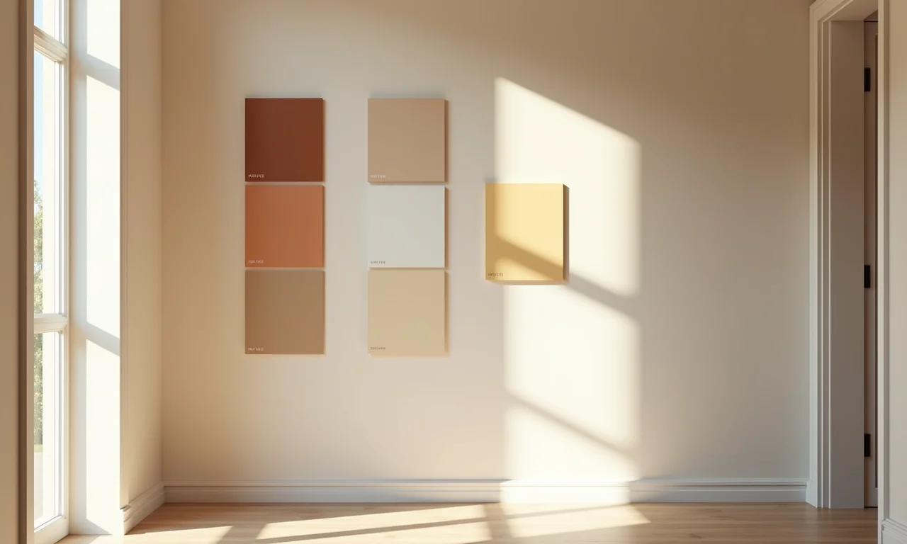 Paleta de cores neutras para pintar o hall de entrada.