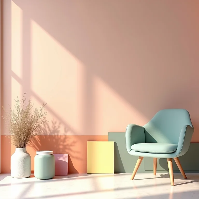 Paleta de cores para pintura geométrica