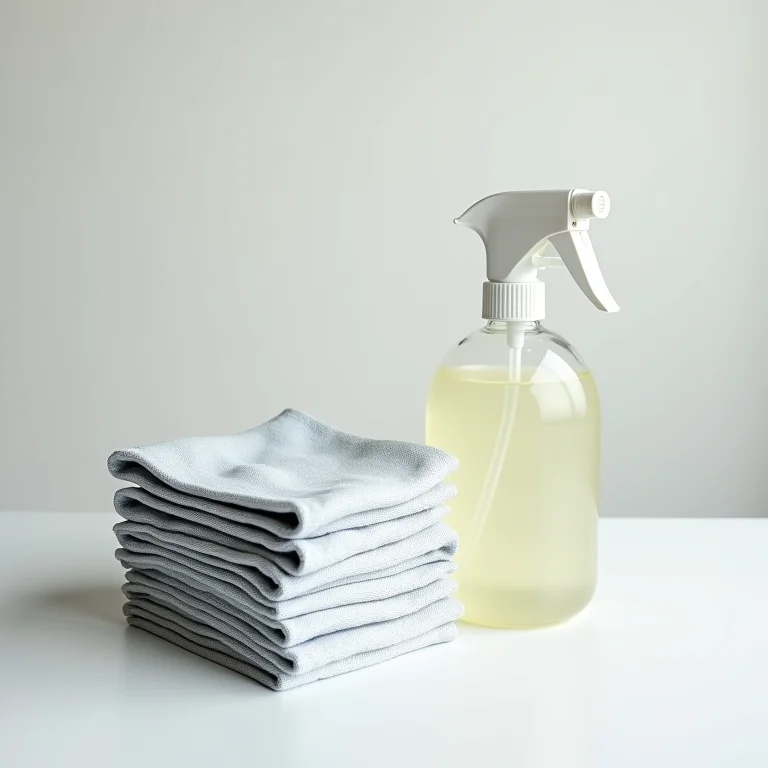 Panos de microfibra coloridos dobrados.