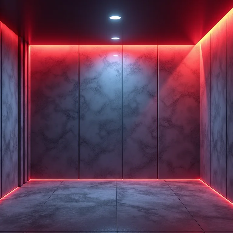 Parede sem tratamento acústico em um quarto gamer