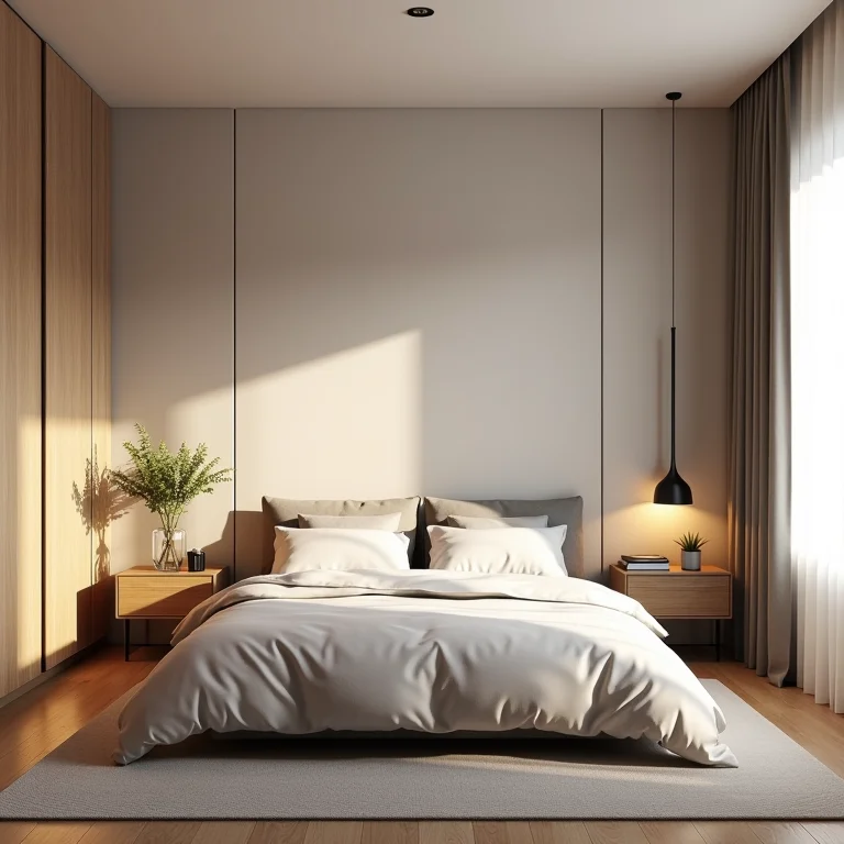 Paredes não exploradas em um quarto pequeno