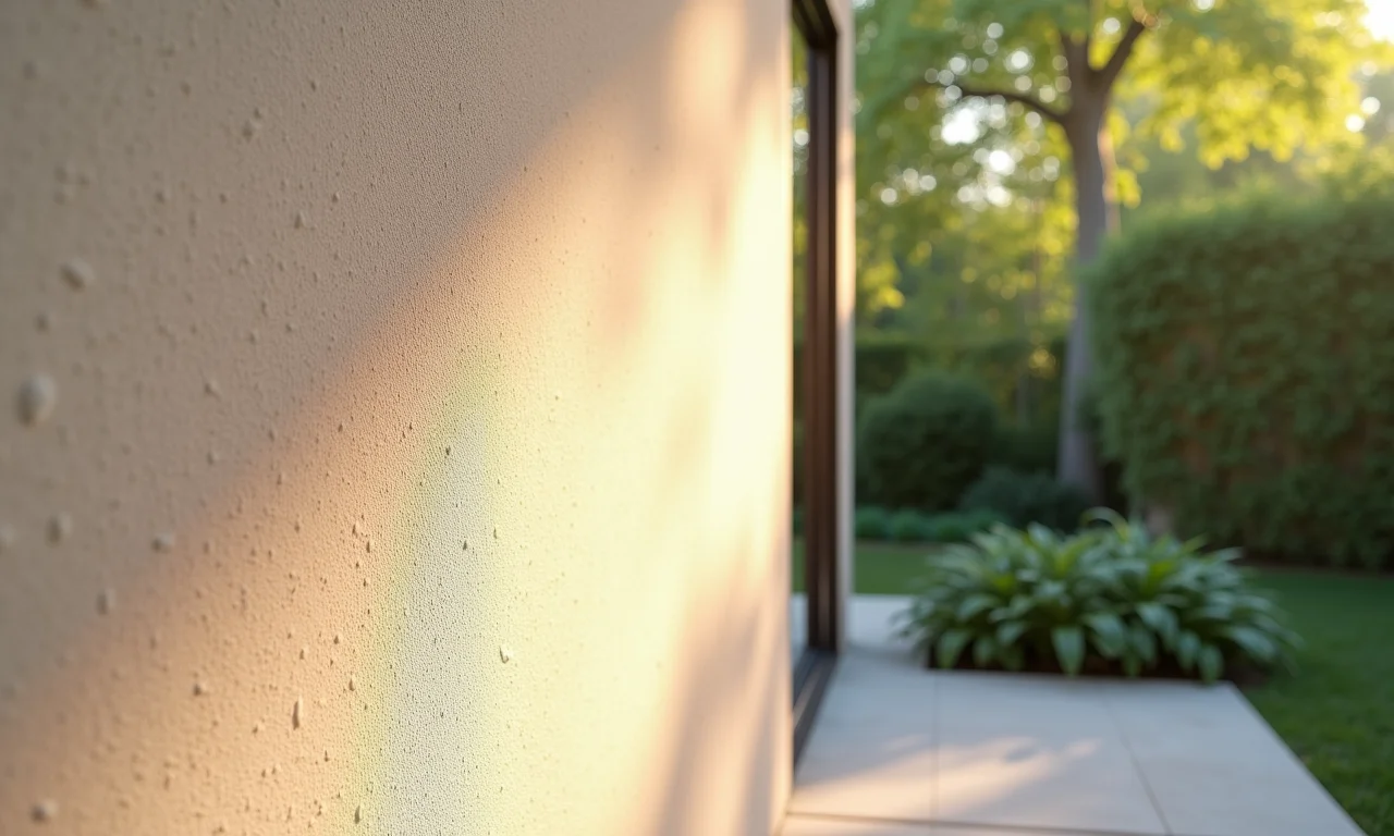 Pintura com espátula em áreas externas.