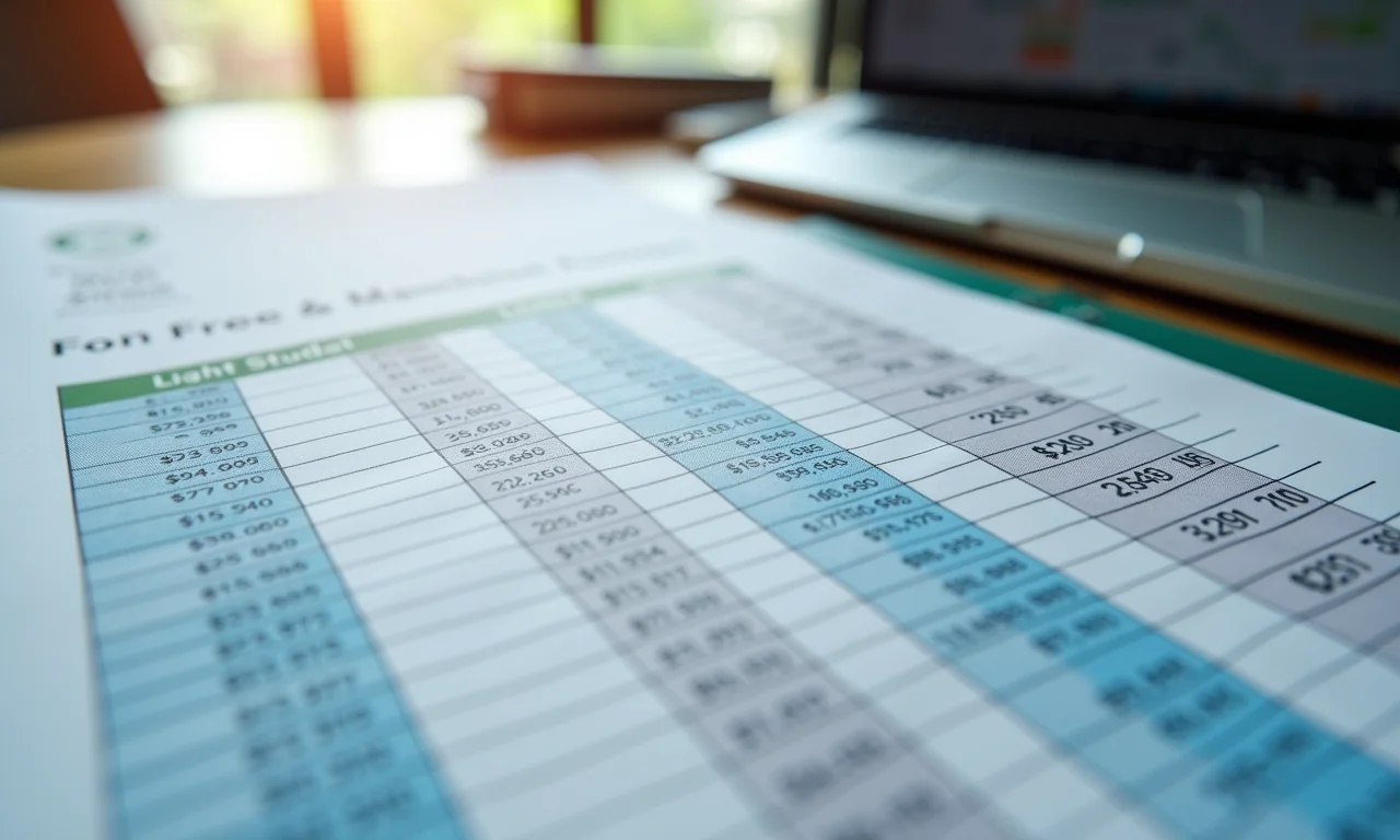 Planilha de custos para aplicação de cimento queimado.