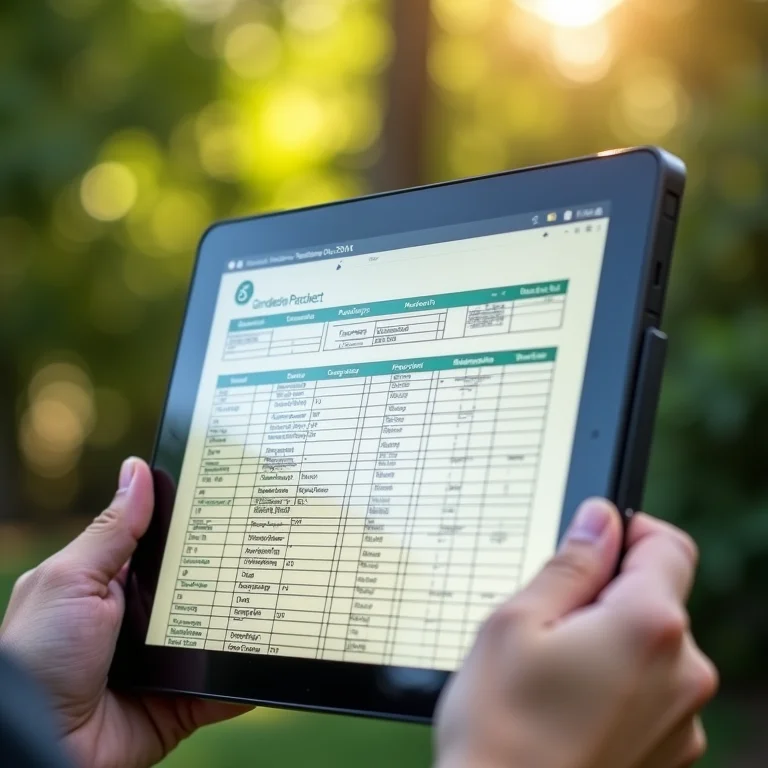 Planilha digital para gestão de jardinagem