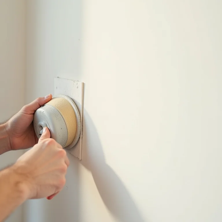 Preparando parede para pintura geométrica: lixando e aplicando primer