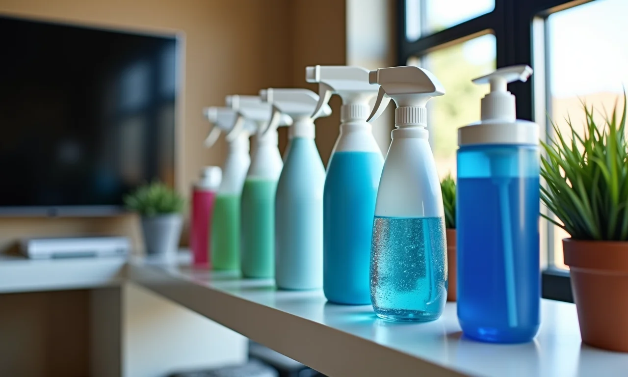 Produtos específicos para limpeza de tela de TV.