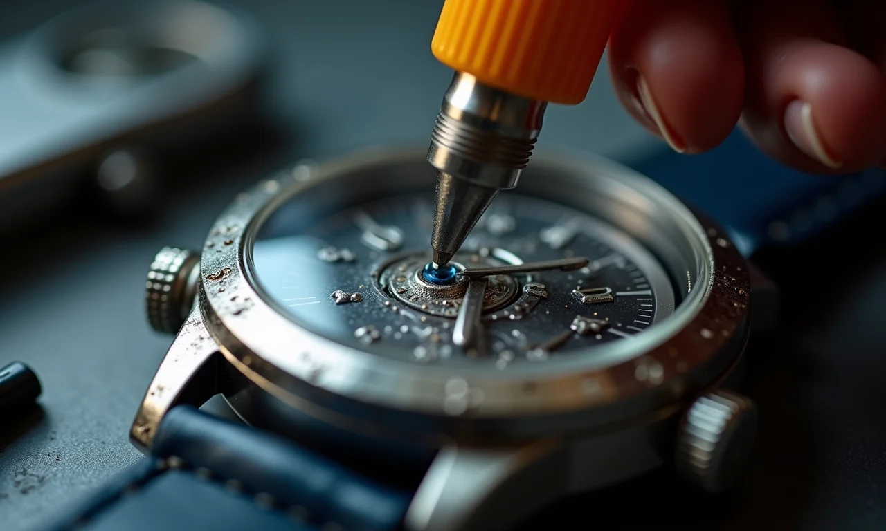 Proteção contra corrosão em relógio.