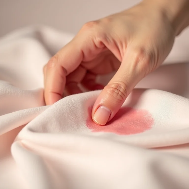 Remoção de mancha de maquiagem com toques suaves
