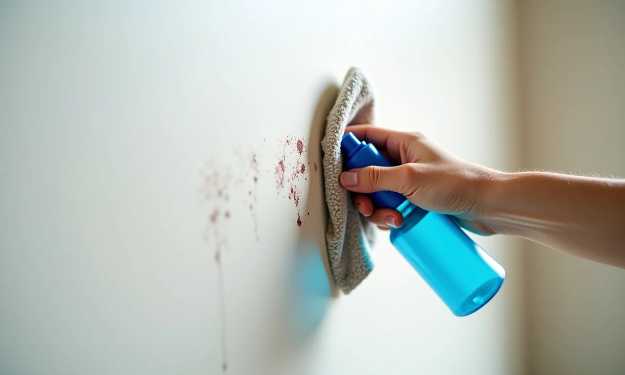 Removendo mancha de canetinha com álcool isopropílico.