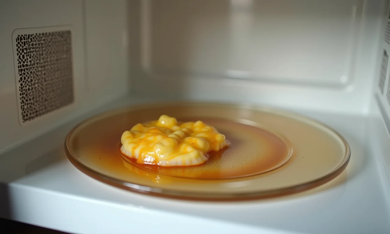 Removendo manchas persistentes no microondas.