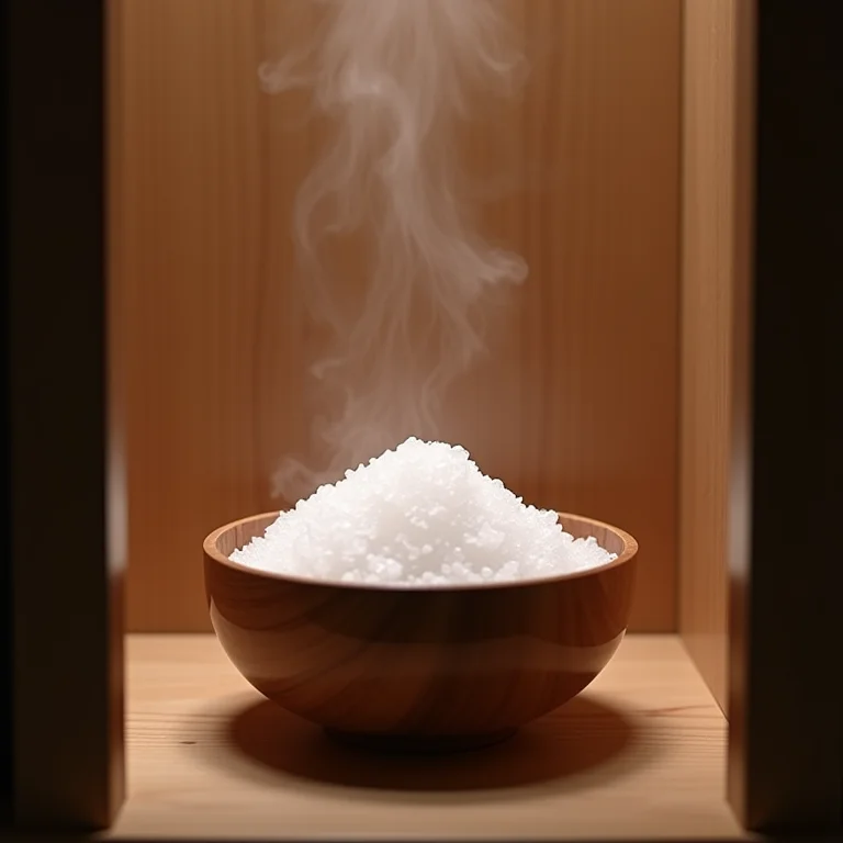 Sal grosso como desumidificador potente para armários