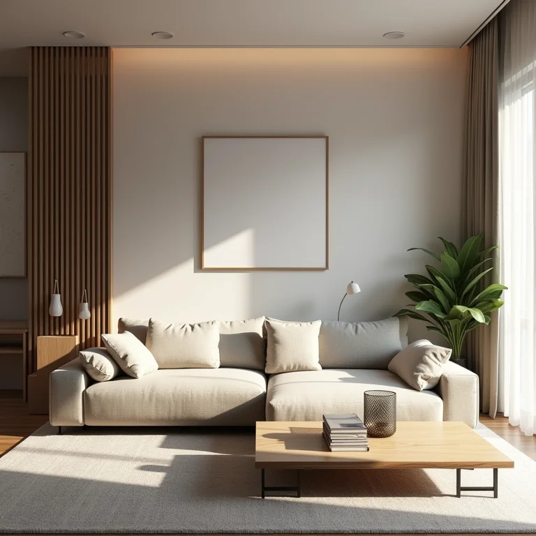 Sala de estar decorada, mas com móveis desconfortáveis e layout impraticável