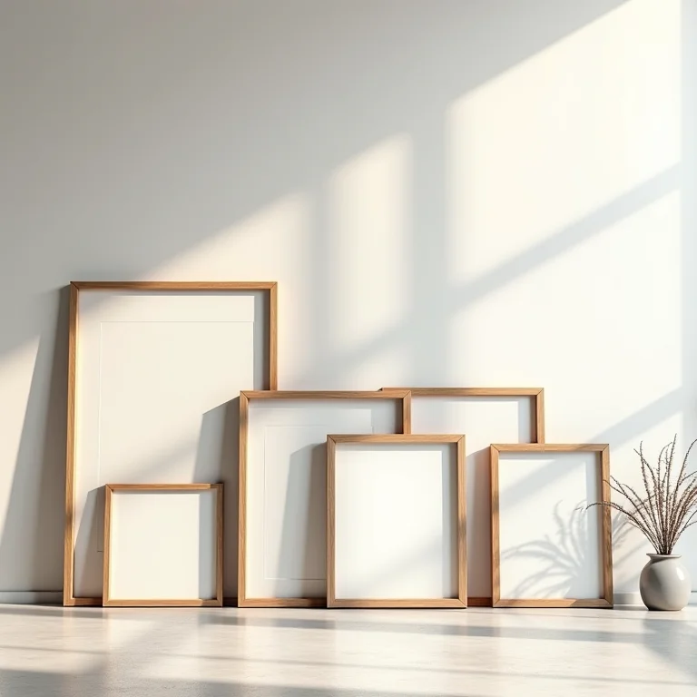 Seleção de quadros para gallery wall