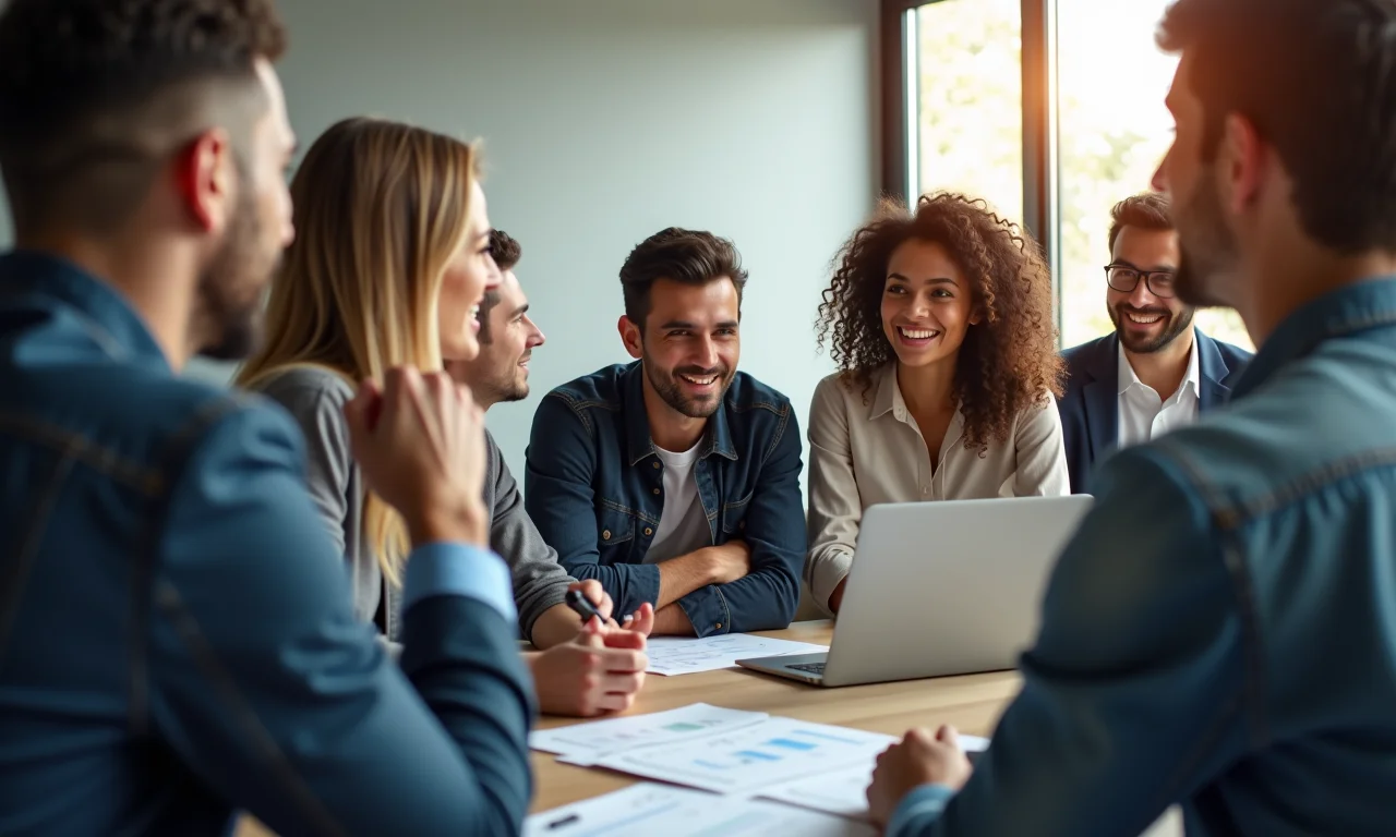 Sessão de treinamento de equipe sobre gestão de inventário.