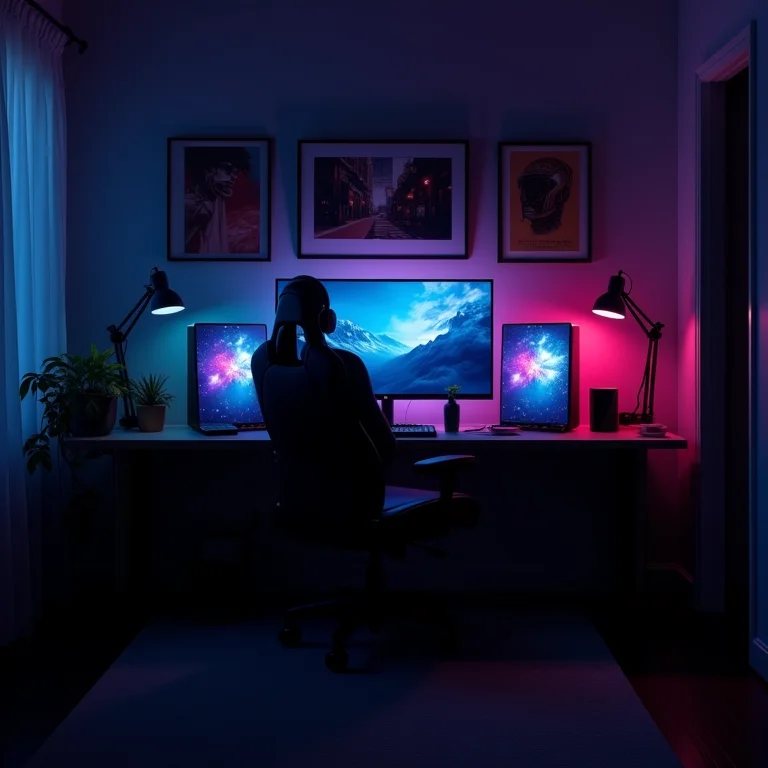 Setup gamer genérico sem personalização