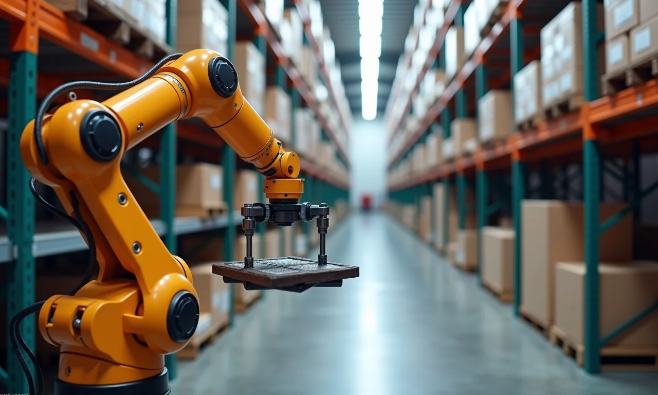 Sistema de inventário automatizado em ação.