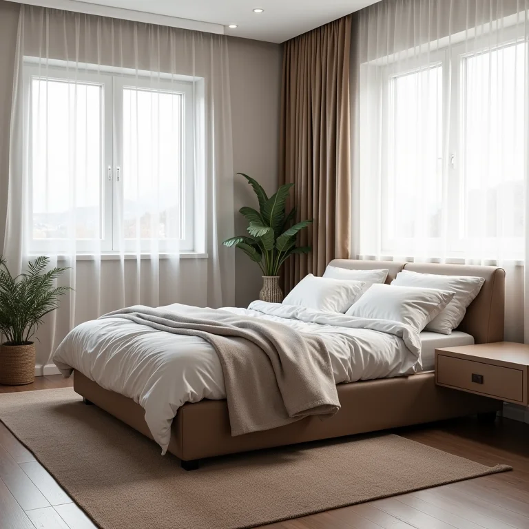 Sofá-cama moderno se transformando em cama.