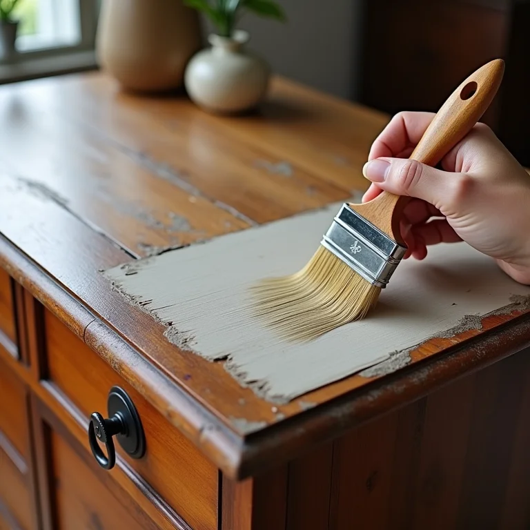 Técnicas para evitar que a tinta descasque em baú restaurado