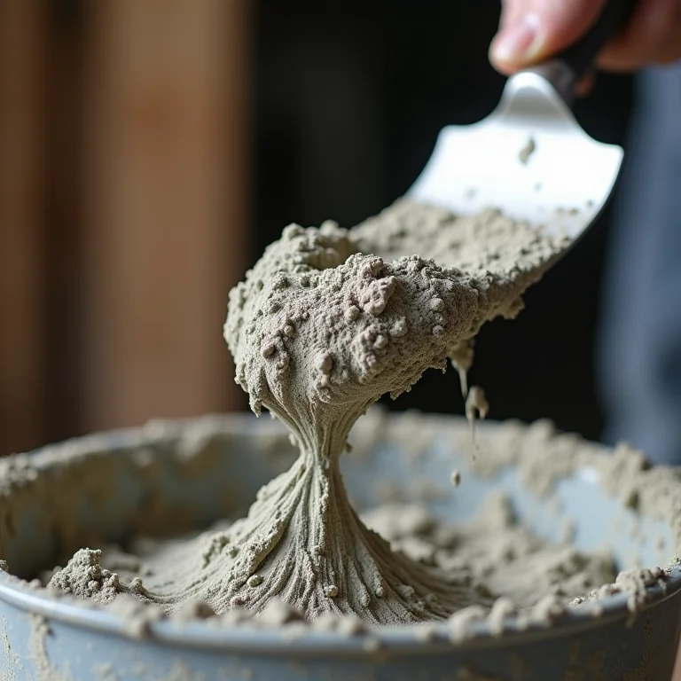 Teste de consistência da mistura de cimento