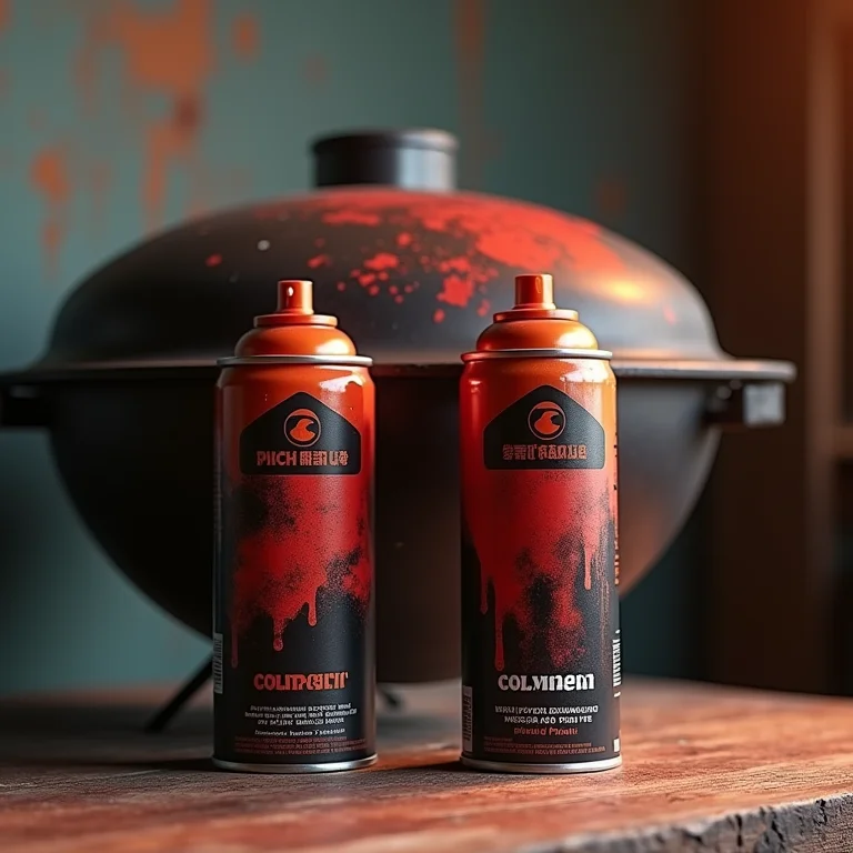 Tinta Spray de Alta Temperatura Colorgin para churrasqueira.