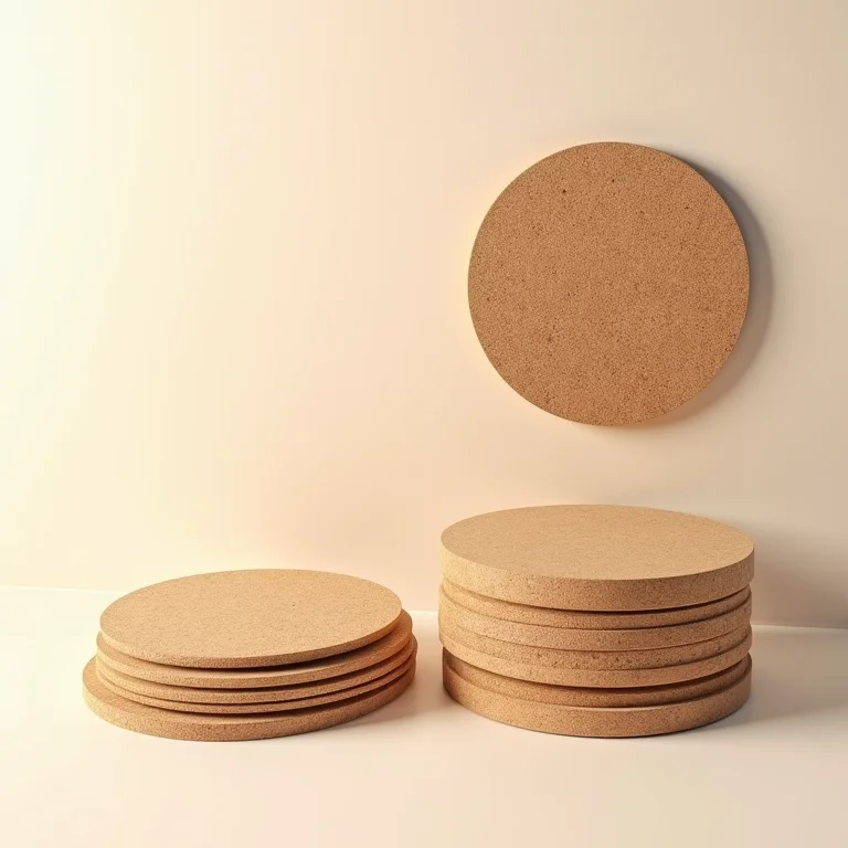 Tipos de bases para sousplat: MDF, madeira, cortiça