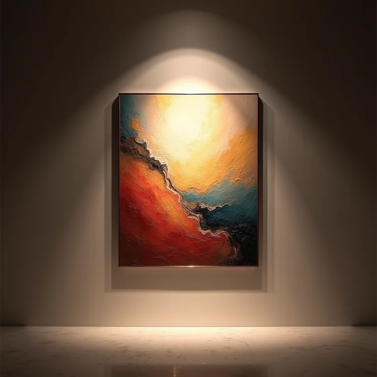 Valorização de obra de arte em gallery wall