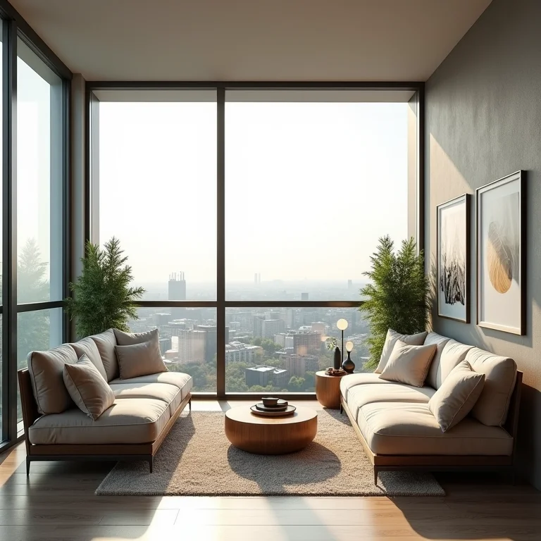 Varanda envidraçada com móveis inadequados