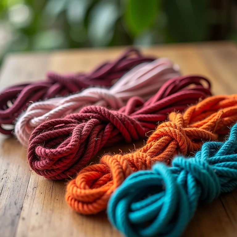 Variedade de barbantes e cordões da Círculo S/A para macramê.