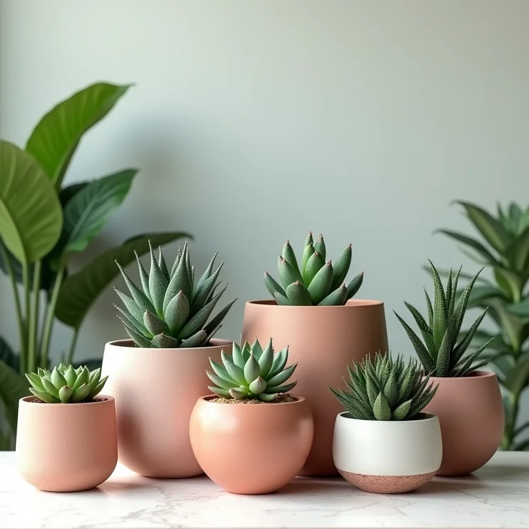 Vasos e cachepots para suculentas