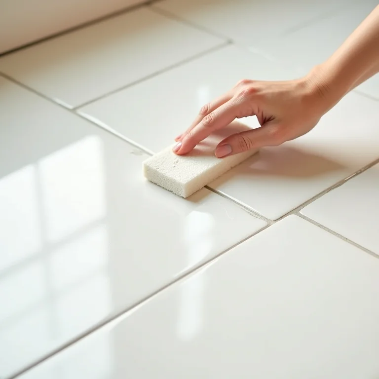 Acabamento da pintura do rejunte