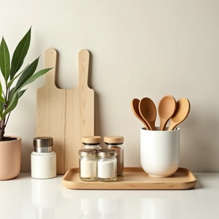 Acessórios de cozinha estilosos e organizados