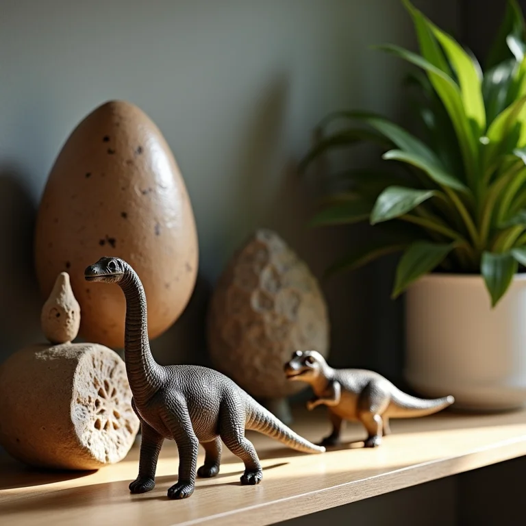 Acessórios decorativos com tema de dinossauros