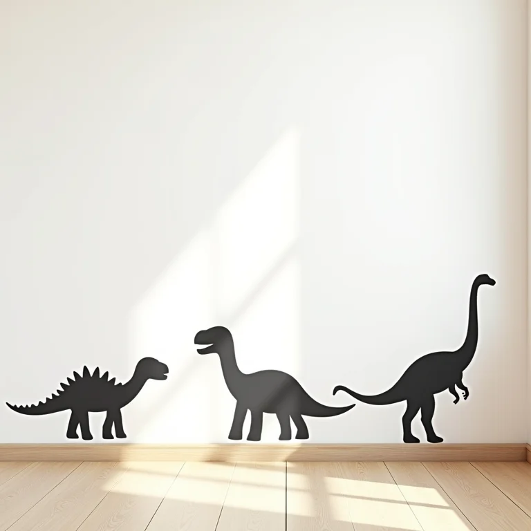 Adesivos de parede com tema de dinossauros
